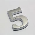 Miniatyrbild 2 av 5: 0-9 Mailbox Numbers 3d Self-adhesive Door House Numbers Stickers Street Address Numbers Mailbox Sign For Home Office Room 5