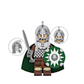 Miniatyrbild 3 av 4: Medieval Rohan Knight Building Block Guard Archer Throwing Axe Hand Special Piece To Insert Building Block Toy Minifigure 8pcs