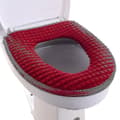 Toilet Seat Cover Bathroom Soft Thicker Warmer Stretchable Washable Cloth Easy Installation Cleaning Comfortable