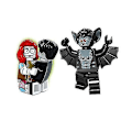 Miniatyrbillede 2 af 3: Mng 16 stk./sæt Halloween Zombie Dukker Vampyr Batman Spøgelse Små Partikler Samlet Byggeklods Legetøj