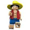 Miniatyrbild 4 av 4: 14 Pcs Luffy Ace Whitebeard Nami Franky Brook Sabo Action Figures Building Blocks Minifigures Desktop Decor