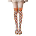 Miniatyrbild 3 av 4: Shoelace Pattern Print Thigh Stockings Women Fashion Sexy Trend Stockings Thin Velvet Lolita Jk Socks Kawaii Sweet Style6