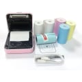 Miniatyrbild 4 av 5: Mini Printer, Wireless Thermal Label Printer, Sticky Note Receipt, Suitable For Android Ios Smart Phone Windows, With 6+1 Printing Paper Roll white