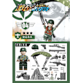 Pikkukuva 5 / 5: 6 kpl Fierce Battle Pacific Commander Pienihiukkainen Koottava Lelu Sotilaallinen Rakennuspalikka Minifiguuri