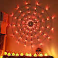Miniatyrbild 2 av 4: Halloween Spider Web Lights With Controller,for Party Yard Bar Haunted House white