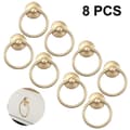 Miniatyrbild 1 av 4: 8pcs Vintage Cabinet Ring Knobs Round Antique Drawer Pulls Handle Gold