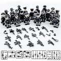 Miniatyrbild 3 av 4: Military Building Blocks Series Black Special Police And Off-road Vehicle Set Small Particles Assembled Minifigure Toy