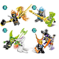 Miniatyrbild 4 av 5: 48 Phantom Ninja Minifigures Vs. Basilisk With Weapons Childrens Educational Assembling Building Blocks Toys
