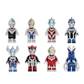Miniatyrbild 1 av 4: 8pcs Ultraman Building Blocks Minifigure Obudijade Baltan Assembled Building Block Toys