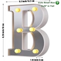 Miniatyrbillede 3 af 5: LED Marquee Bogstav Lys 26 Alfabet Lysende Bogstaver Skilt Perfekt Til Natlys Bryllup Fødselsdagsfest Julelampe Hjemmebar Dekoration B09 B