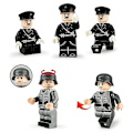 Miniatyrbild 3 av 4: 8pcs Military Building Blocks Minifigure 2 Station German Officers And Soldiers Building Blocks Toy