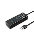 Miniatyrbild 3 av 5: 4-port Usb 3.0 Hub, Ultra-slim Data Usb Hub With 30cm Extended Cable