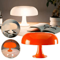 Miniatyrbillede 2 af 4: Italiensk Designer LED Svampebordlampe Til Hotel Soveværelse Sengelampe Stue Dekoration Belysning Orange