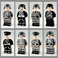 Miniatyrbild 2 av 4: 8pcs Military Building Blocks Minifigure 2 Station German Officers And Soldiers Building Blocks Toy