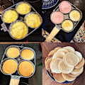 Miniatyrbild 4 av 4: 2/4 Hole Frying Pot Pan Thickened Omelet Pan Non-stick Egg Pancake Steak Pan 4 hole