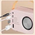 Pikkukuva 3 / 5: Mini Bluetooth 5.0 Langaton Klassinen Kaiutin Auto Retro Audio Ulkokäyttöön Kannettava Matka Pink