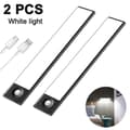 2 Pack Under Cabinet Lighting Motion Sensor Closet Light Wireless positive white light Black 20 cm