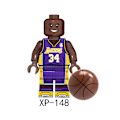 Miniatyrbild 3 av 5: Basketball Star Building Blocks Minifigures Assembled Building Blocks Toy 9pcs