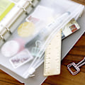 Miniatyrbild 3 av 4: A5 Size Binder Pockets, Plastic Binder 6 Holes Zip Folder