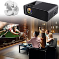 Pikkukuva 3 / 5: Wifi-projektori, 1080p 3D Bluetooth Mini Android 6.0 LCD-projektori kotiteatteriin Black UK Plug