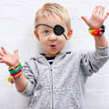 Miniatyrbild 4 av 4: Silk Elastic Eye Patches, Pirate Eye Visor Adjustable Eye Patch, Child