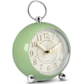 Miniatyrbild 1 av 4: Silent Bedside Clocks Battery Operated Non Ticking Desk Clock Analogue Alarm Clock Bedroom Retro Alarm Clock-bebetter green