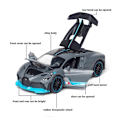 Pikkukuva 3 / 5: 1:32 Leluauto Bugatti Divo Metallinen Lelu Seosauto Diecast & Leluajoneuvot gray