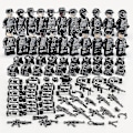 Miniatyrbild 2 av 4: Military Building Blocks Series Black Special Police And Off-road Vehicle Set Small Particles Assembled Minifigure Toy