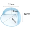 Miniatyrbild 4 av 4: 4 Pc Table Corner Guard Safety Protector Anti-collision Furniture Table Edge Simicircle