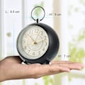 Miniatyrbild 2 av 4: Silent Bedside Clocks Battery Operated Non Ticking Desk Clock Analogue Alarm Clock Bedroom Retro Alarm Clock-bebetter black