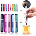 Miniatyrbild 1 av 4: 8ml Portable Mini Refillable Perfume Bottle With Spray 8ml bright silver