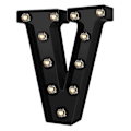 Miniatyrbillede 1 af 5: Nydesignet LED Bogstav Lys 26 Alfabet Sorte Dekorative Marquee Lamper Til Bryllupsfest V