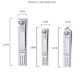 Miniatyrbild 3 av 3: Nail Clippers Set For Ultra Sharp Sturdy Fingernail And Toenail Clipper Cutters White