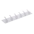 3/6 Hooks Bathroom Nail-free Wall Hook A Row Of Traceless Hooks Wall Hanger Sticker Transparent Plastic Glue Hooks Kitchen 6HOOK