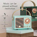 Pikkukuva 4 / 4: Hm11 Kannettava musiikkisoitin Mini Retro Ladattava Kaiutin Radio Ulkoilumatkailuun Green