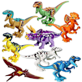 Pikkukuva 1 / 4: 8 kpl Rakennuspalikat Maailman Dinosaurukset Hahmot Palikat Kokoa Lasten Lelut
