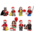 Miniatyrbillede 1 af 5: 8 stk. Juleversion af Superhelt Batman Venom Royal Raksha Kvinde Samlet Byggeklods Minifigur Legetøj