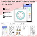 Miniatyrbild 2 av 5: Mini Pocket Sticker Printer, Bluetooth Wireless Portable Mobile Printer Machine Thermal Printer For Notes, Memo, Photo, Pocket Label Receipt Printer C option 4
