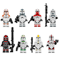 Miniatyrbild 1 av 4: 8pcs Star Wars Series Storm Clone Corps Guards Puzzle Building Block Toys