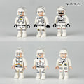 Miniatyrbild 3 av 3: Space Astronaut Building Blocks Minifigure Toys Assembling Toys 6pcs