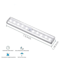Miniatyrbild 3 av 5: Motion Sensor Light Bar, (10 Led, 3 Pack) Wardrobe Wireless Lamp High Quality