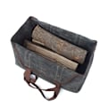 Miniatyrbild 4 av 4: Waxed Canvas Log Carrier Tote Bag, Extra Large Durable Firewood