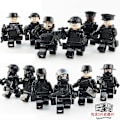 Miniatyrbild 1 av 4: City Police Mask Body Armor Puzzle Building Block Minifigure 12pcs
