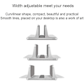 Miniatyrbild 2 av 4: Laptop Stand, Vertical Laptop Stand Adjustable Stand For Macbook / Notebook / Surface Pro And Ipad, Silver
