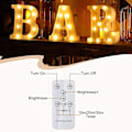 Miniatyrbild 2 av 5: Led Letters Numbers Marquee Lights 26 Alphabet 0-9 Numbers Decorative Lamps With Wireless Remote Control For Christmas New Year Valentine Wedding