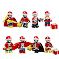 Miniatyrbillede 1 af 5: 8 stk. Juleversion af Superhelte Minifigur Panther Black Widow Samlet Byggeklods Dukke Dekoration Legetøj