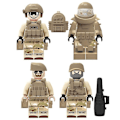 Miniatyrbild 3 av 5: Seals Minifigures With Weapons And Inserted Building Blocks Toy 12pcs