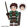 Miniatyrbild 2 av 4: 8pcs Demon Slayer Series Nezuko Tanjiro Assembly Building Blocks Minifigure Combo