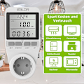 Miniatyrbild 5 av 5: Electricity Meter 3680w, Electricity Meter For Socket, Energy Cost Meter With Large Lcd Screen And Maximum Overload Protection, Electricity Meter For