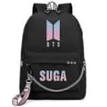 Bts Chain Backpack Same Backpack Cute Usb Charging Peripheral School Bag